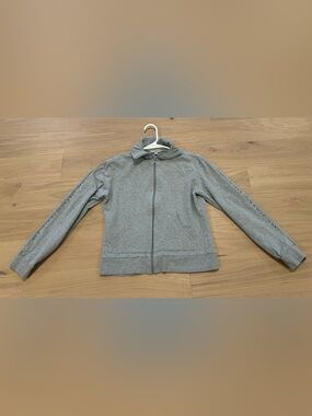 Burberry women’s Classic Gray Zip-Up Hoodie large